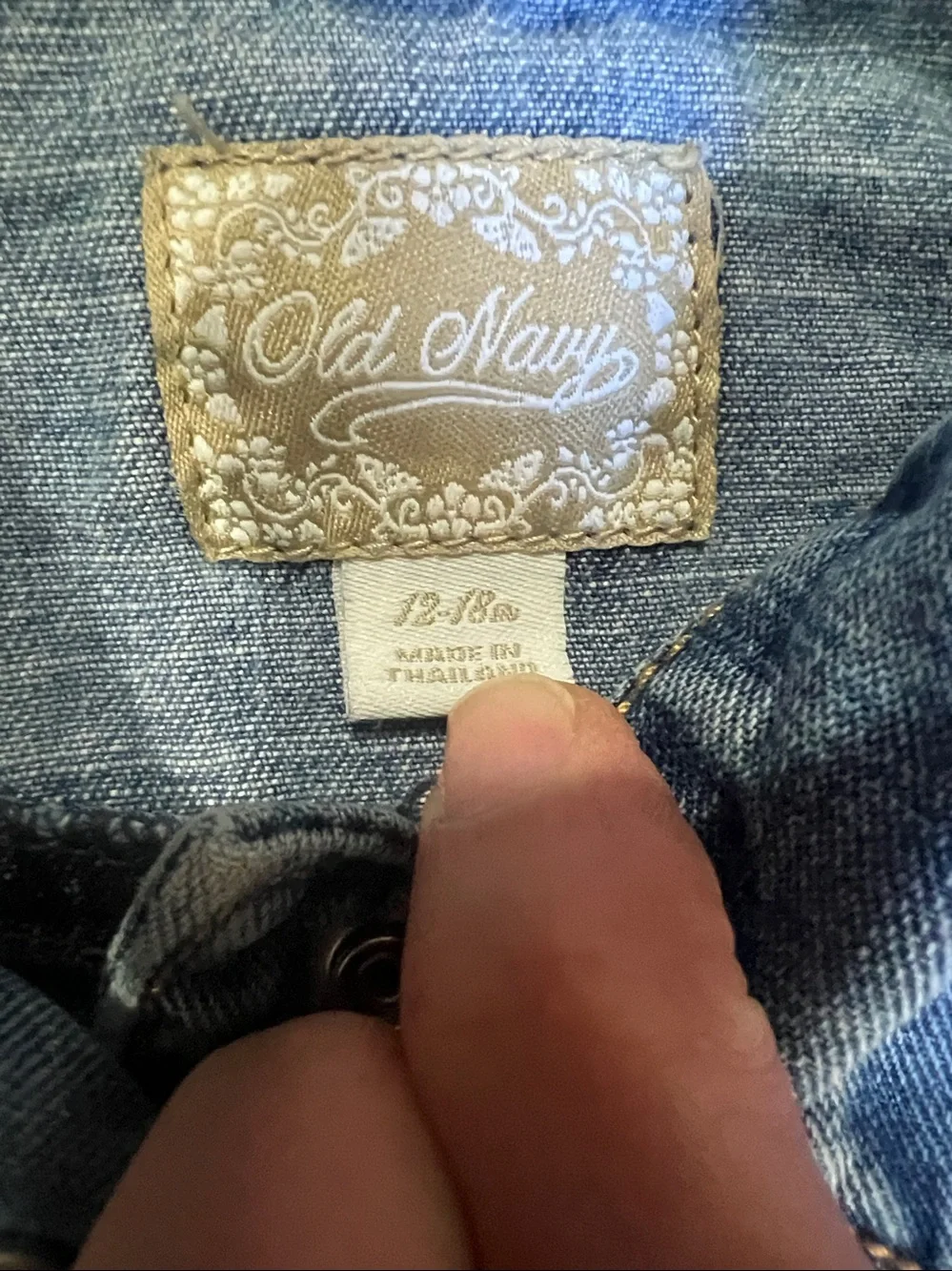 Old Navy 12-18 month denim Jean jacket